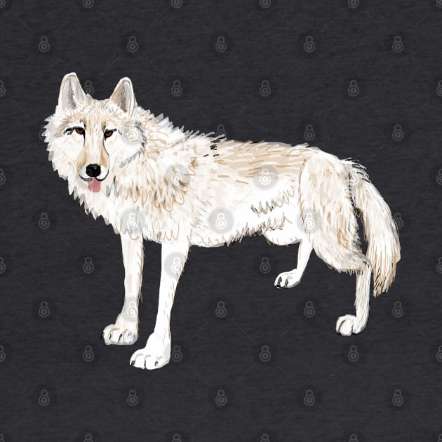 Hudson Bay White Wolf by belettelepink